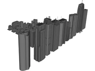 Tokyo Skyscraper Collection 3D Model