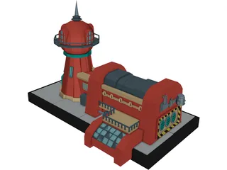 Planet Express Building 3D Model