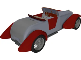 Classic Vehicle 3D Model
