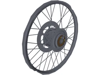 Hudraulic Front Wheel Drive 3D Model