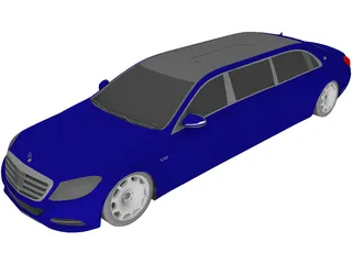 Mercedes-Maybach S600 Pullman 3D Model