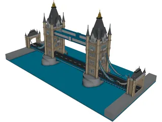 London Tower Bridge 3D Model