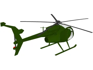 MD Helicopters MH-6 Little Bird 3D Model