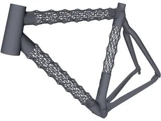 IsoTruss Road Bike Frame 3D Model