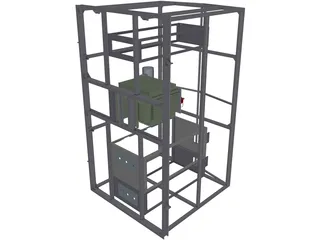 Electric Transformer Container 3D Model