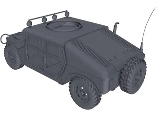 M1151 HMMWV Hummer 3D Model