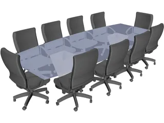 Conference Table 3D Model