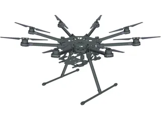 DJI S1000 Spreading Wings 3D Model