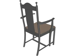 Chair Diner 3D Model