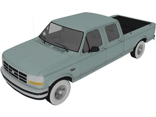 Ford F150 Crew Cab (1996) 3D Model