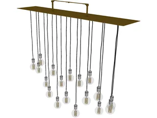 Luster Hanged Pendant Light 3D Model