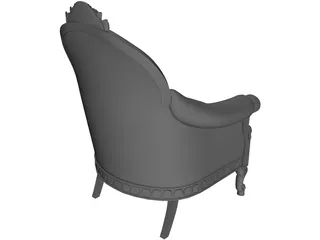 Antique Classic Armchair 3D Model