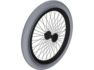 Bike Wheel 20-inch 3D Model