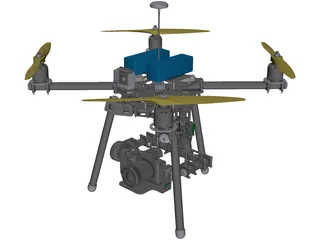 X4 Quadcopter 3D Model