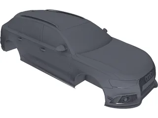 Audi RS6 Body 3D Model
