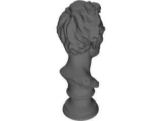 Abraham Lincoln Louvre Bust 3D Model