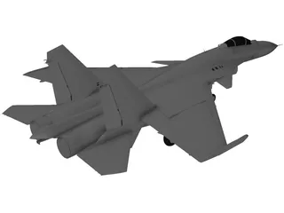 Sukhoi SU-33 Flanker-D 3D Model