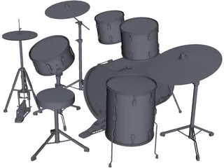 Drum Kit Pearl 3D Model
