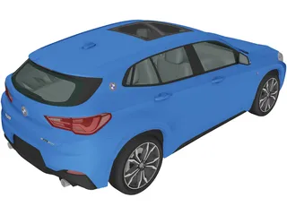 BMW X2 M Sport (2018) 3D Model