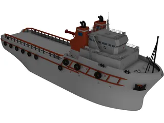 Tugboat 3D Model