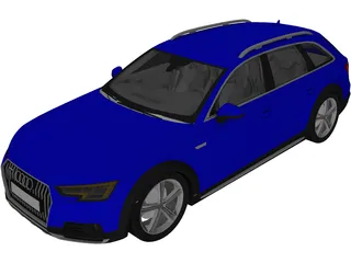 Audi A4 Avant (2018) 3D Model