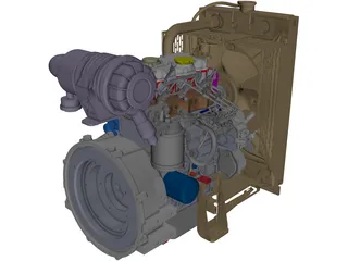 Perkins 403D-11 Engine 3D Model