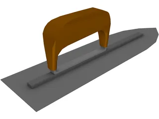 Steel Concrete Finishing Trowel 3D Model