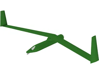 Birdseye Unmanned Drone Glider 3D Model