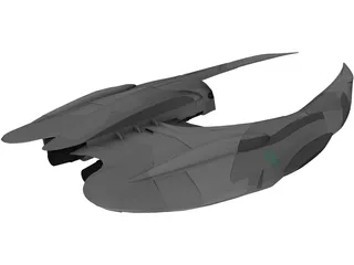 Cylon Raider 3D Model