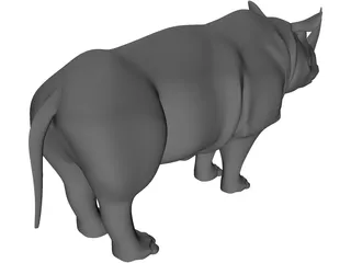 Rhinoceros 3D Model