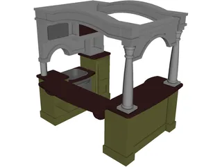 Kitchen Playhouse 3D Model