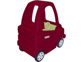 Coupe Toy Car 3D Model