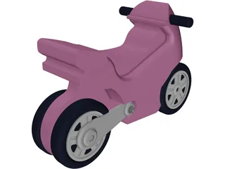 Toy Motorcycle 3D Model