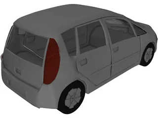 Mitsubishi Colt 5-door 3D Model