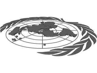 United Nations Seal 3D Model