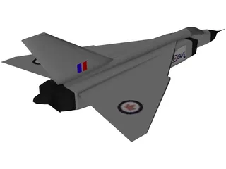 Avroe Arrow Jet Fighter 3D Model