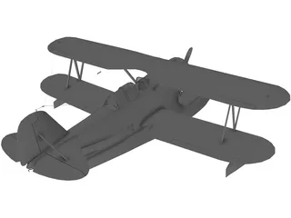 Grumman J2F Duck 3D Model