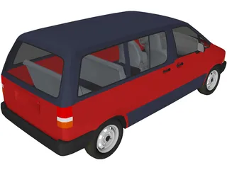 Ford Aerostar XLT Van (1994) 3D Model