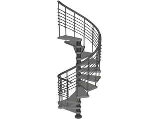 Spiral Staircase  3D Model