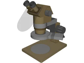 Single Dioptor Stereo Mcroscope 3D Model