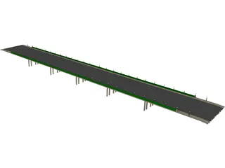 European Bridge 3D Model