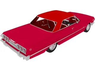 Chevrolet Impala 2-door (1963) 3D Model