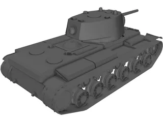 Tank KV-1 3D Model