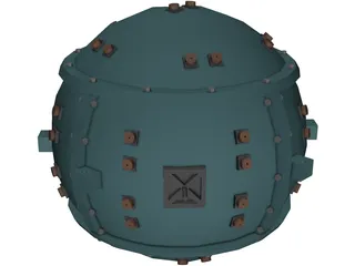Trinity Atomic Bomb 3D Model