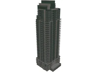 Condo Building 3D Model