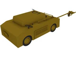 Plane Tug 3D Model