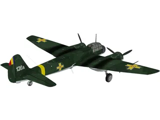 Junkers Ju 88A-4 3D Model