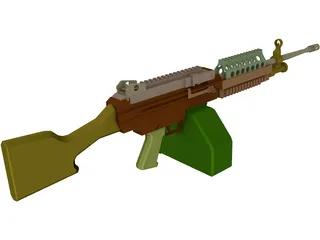 M249 3D Model