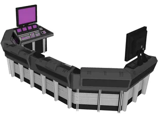 Workstation Console 3D Model