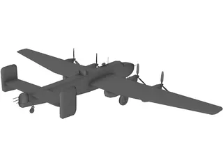 Handley Page Halifax B.III 3D Model